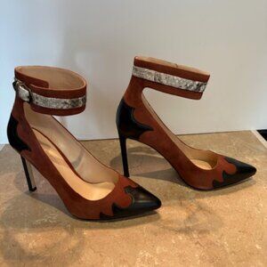 Nine West Tony suede pumps with ankle strap